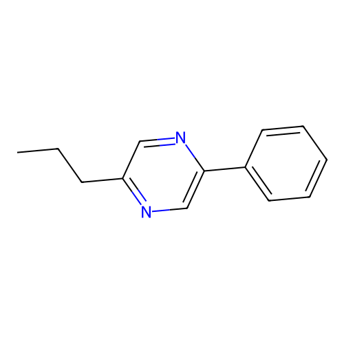2-Phenyl-5-propylpyrazine structure