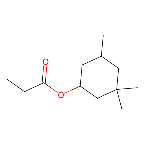 3,5,5-Trimethylcyclohexyl propionate structure