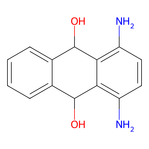 1,4-Diamino-9,10-dihydroanthracene-9,10-diol structure