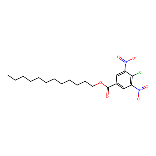 Dodecyl 4-chloro-3,5-dinitrobenzoate structure