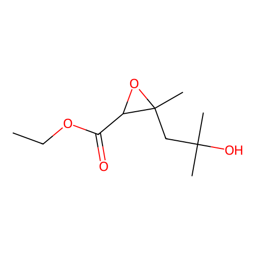 Oxiranecarboxylic acid, 3-(2-hydroxy-2-methylpropyl)-3-methyl-, ethyl ester structure