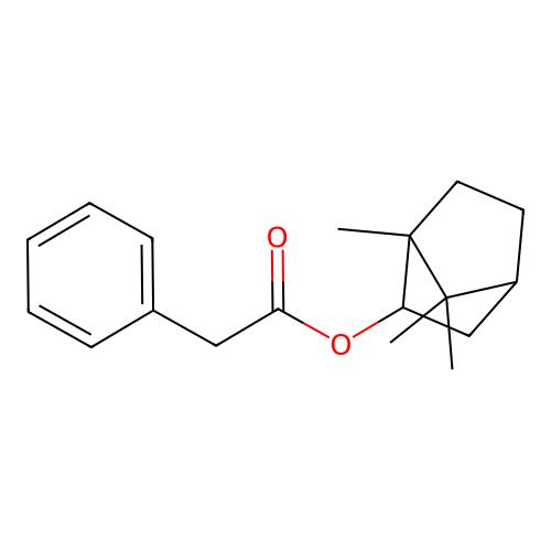 Isobornyl phenylacetate structure