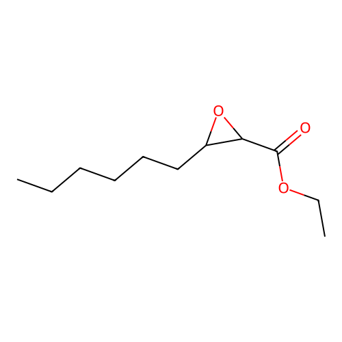 Ethyl 3-hexyloxirane-2-carboxylate structure