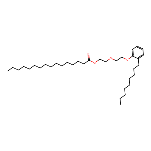 2-(2-(Nonylphenoxy)ethoxy)ethyl palmitate structure