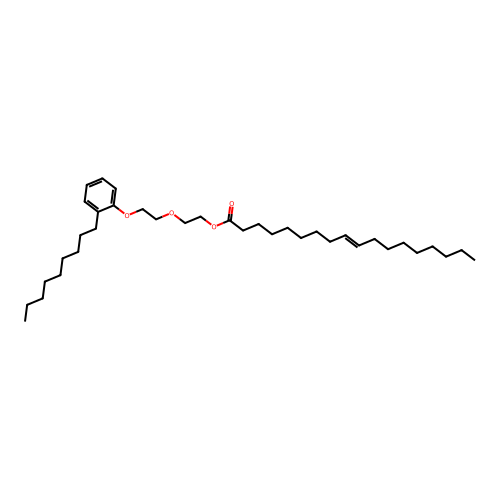 2-[2-(2-Nonylphenoxy)ethoxy]ethyl octadec-9-enoate structure