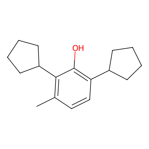 2,6-Dicyclopentyl-m-cresol structure