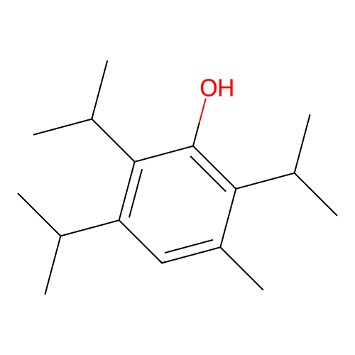 2,5,6-Triisopropyl-m-cresol structure