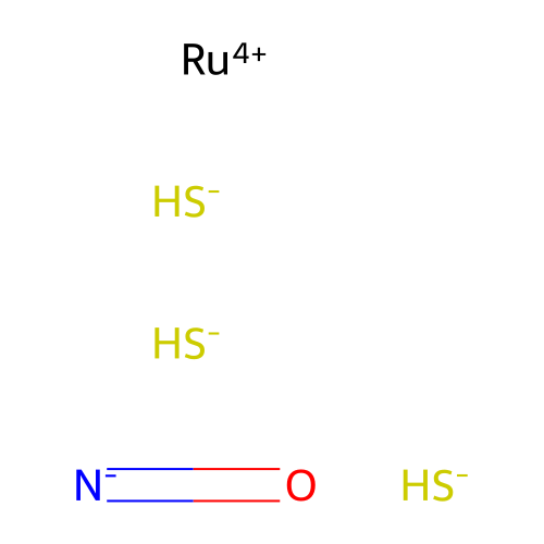 Trimercaptonitrosylruthenium structure