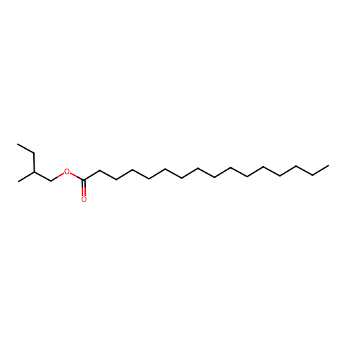 2-Methylbutyl palmitate structure