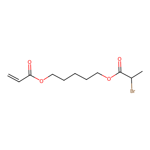 5-(2-Bromo-1-oxopropoxy)pentyl acrylate structure
