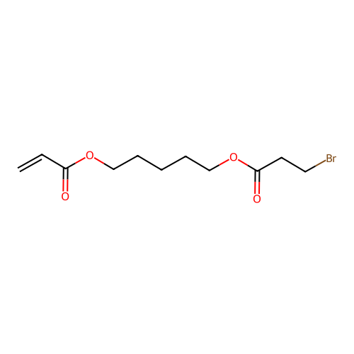 5-(3-Bromo-1-oxopropoxy)pentyl acrylate structure