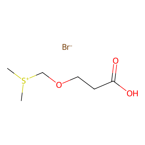 ((2-Carboxyethoxy)methyl)dimethylsulphonium bromide structure