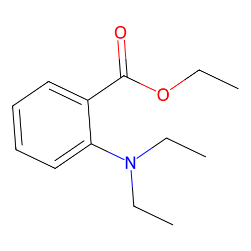 Ethyl 2-(diethylamino)benzoate structure
