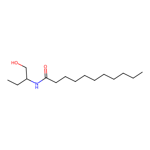 N-[1-(Hydroxymethyl)propyl]undecanamide structure