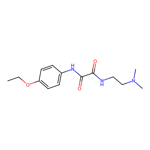 N-[2-(dimethylamino)ethyl]-N'-(4-ethoxyphenyl)ethanediamide structure