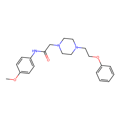 N-(4-methoxyphenyl)-2-[4-(2-phenoxyethyl)piperazin-1-yl]acetamide structure
