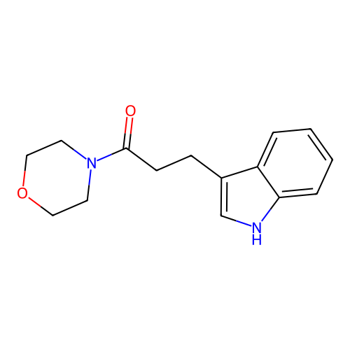 3-(1H-indol-3-yl)-1-(morpholin-4-yl)propan-1-one structure