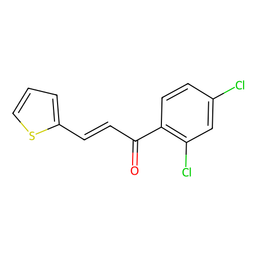 1-(2,4-Dichlorophenyl)-3-(2-thienyl)-2-propen-1-one structure