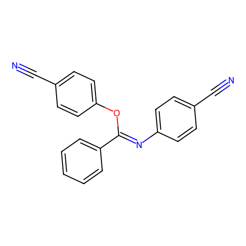 4-Cyanophenyl N-(4-cyanophenyl)benzenecarboximidate structure