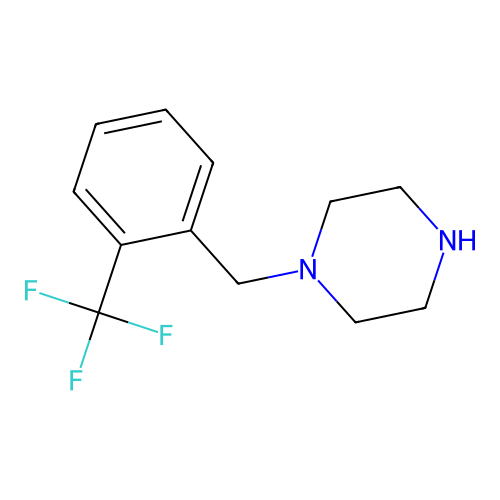 1-((2-(Trifluoromethyl)phenyl)methyl)piperazine structure