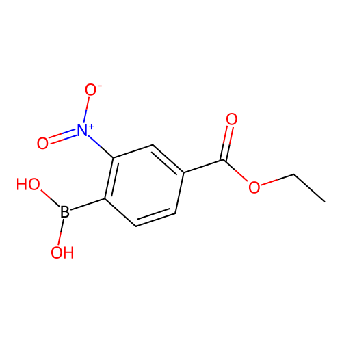 4-Ethoxycarbonyl-2-nitrophenylboronic acid structure