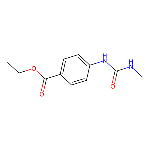 Ethyl 4-(methylcarbamoylamino)benzoate structure