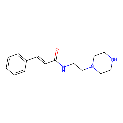 Cinnamic acid, monoamide with piperazine-1-ethylamine structure