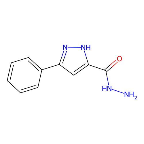 3-phenyl-1H-pyrazole-5-carbohydrazide structure