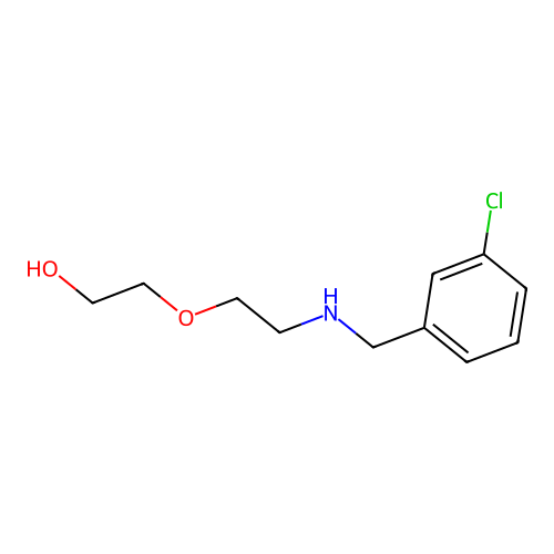 2-[2-[(3-Chlorophenyl)methylamino]ethoxy]ethanol structure
