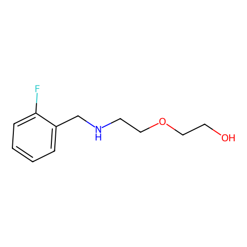 2-{2-[(2-Fluorobenzyl)amino]ethoxy}ethanol structure