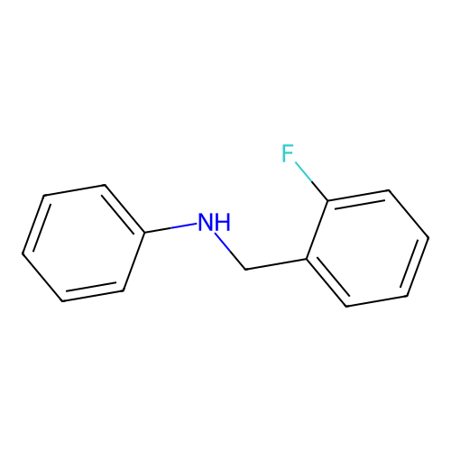 N-((2-fluorophenyl)methyl)aniline structure