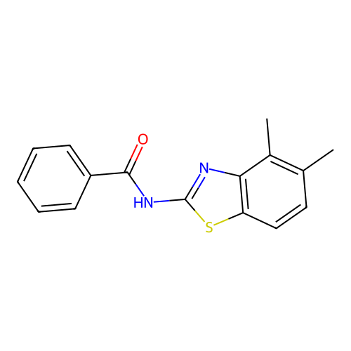 N-(4,5-dimethyl-1,3-benzothiazol-2-yl)benzamide structure