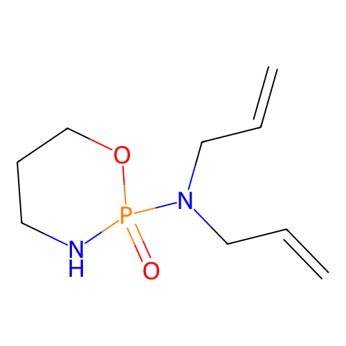 2-oxo-N,N-bis(prop-2-enyl)-1,3,2lambda5-oxazaphosphinan-2-amine structure