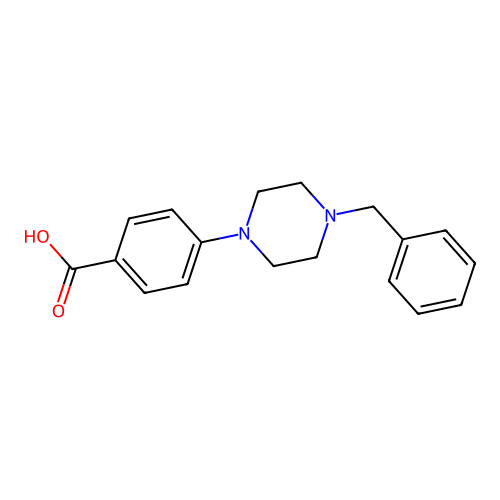4-(4-benzylpiperazin-1-yl)benzoic Acid structure