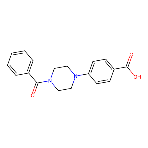 4-(4-benzoylpiperazin-1-yl)benzoic Acid structure