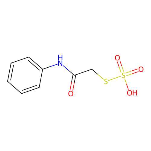 [(2-Sulfosulfanylacetyl)amino]benzene structure