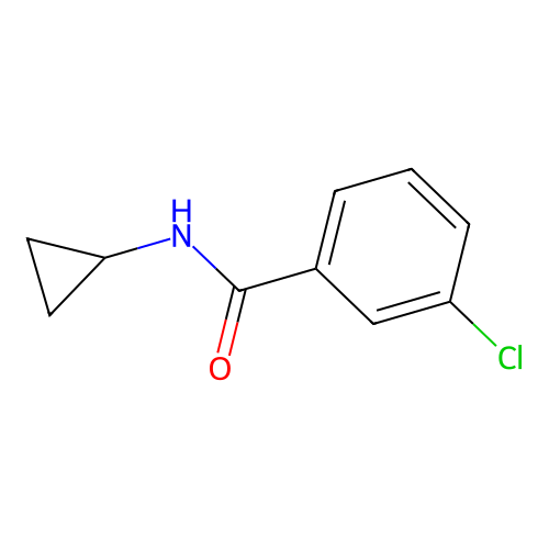 3-chloro-N-cyclopropylbenzamide structure