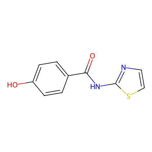 4-Hydroxy-N-1,3-thiazol-2-ylbenzamide structure