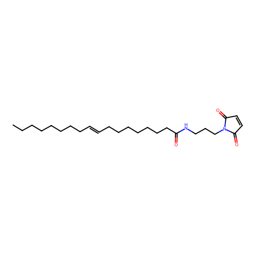 N-[3-(2,5-dioxopyrrol-1-yl)propyl]octadec-9-enamide structure