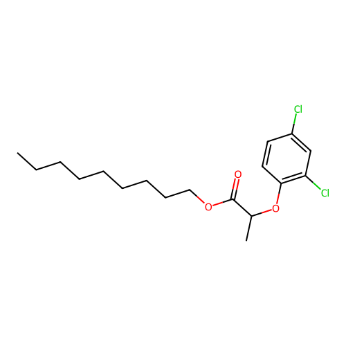 Nonyl 2-(2,4-dichlorophenoxy)propionate structure