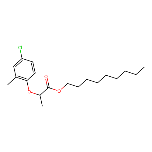Nonyl 2-(4-chloro-2-methylphenoxy)propionate structure