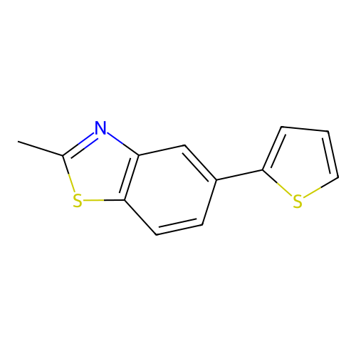 2-Methyl-5-thiophen-2-yl-1,3-benzothiazole structure