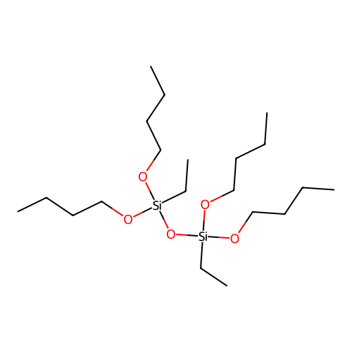 Disiloxane, 1,1,3,3-tetrabutoxy-1,3-diethyl- structure
