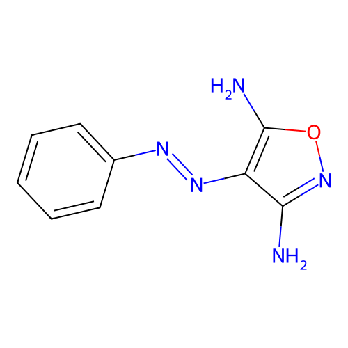 3,5-Isoxazolediamine, 4-(phenylazo)- structure