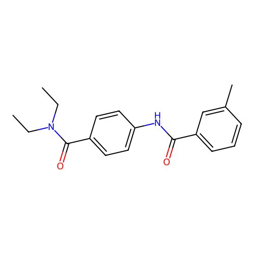 N-[4-(diethylcarbamoyl)phenyl]-3-methylbenzamide structure