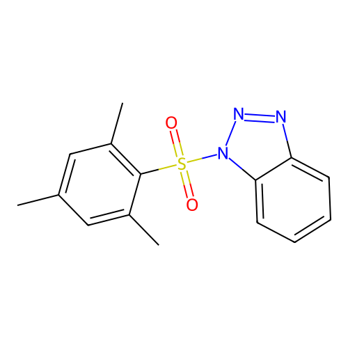 1-(mesitylsulfonyl)-1H-benzo[d][1,2,3]triazole structure