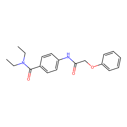 N,N-diethyl-4-[(phenoxyacetyl)amino]benzamide structure