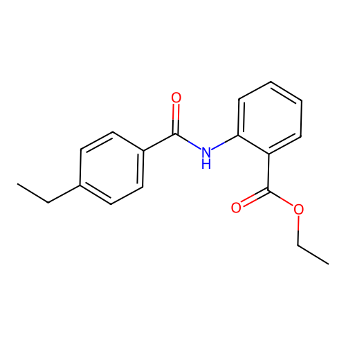 Ethyl 2-[(4-ethylbenzoyl)amino]benzoate structure