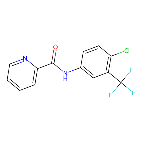 N-(4-chloro-3-(trifluoromethyl)phenyl)picolinamide structure