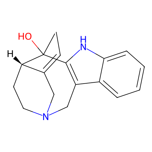 16S-Hydroxy-16,22-dihydro-(-)-apparicine structure